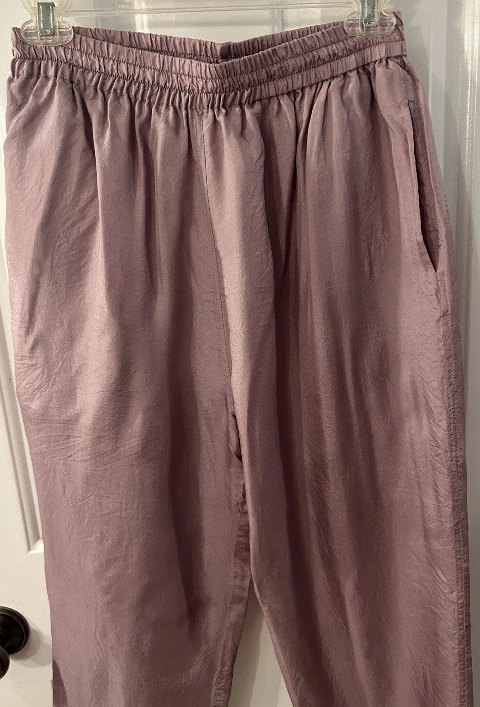 Vintage Active Studio pull on drawstring silk pan… - image 4