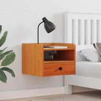 Nachttische 2 Pcs Wachsbraun 38 X 36 X 29,5 Cm Massivkiefer