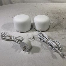 Google Nest WiFi Dual Band AC2200 H2D Router and a Smart Speaker Extender H2E