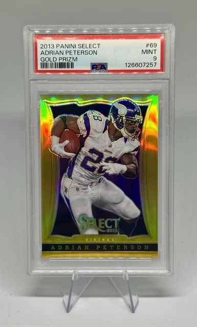 2013 Panini Select #69 Adrian Peterson Gold Prizm 2/10 PSA 9 Wikinger