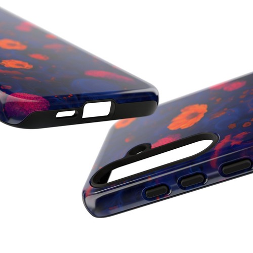 Blue Floral Phone Case, Tough Phone Case, Cute Phone Cover, Unique Gift For Her - 第 202/273 張圖片