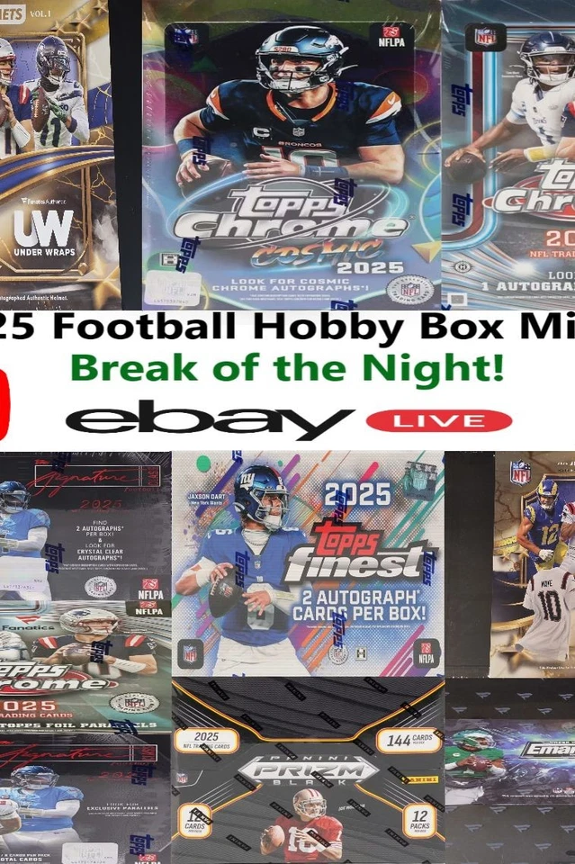 Break #452 COSMIC FINEST PRIZM 2025 Hobby Box Mixer x10