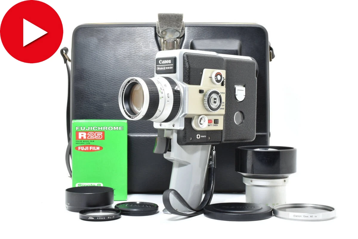 Canon AUTO ZOOM 618 SV SUPER 8 ケース付き Canon AUTO ZOOM 618 SV SUPER 8 ケース付き Canon AUTO ZOOM 618 SV