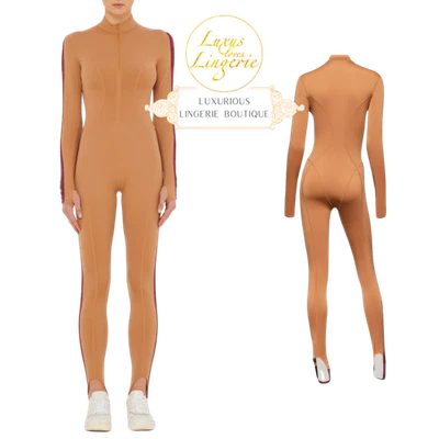 MONO TÉRMICO De Wolford S Pequeño León Marrón De Manga Larga - Imagen 1 de 4