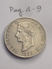 REGNO DELLE DUE SICILIE FRANCESCO II PIASTRA 120 GRANA 1859 CVCONT