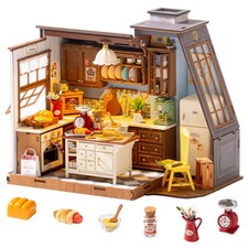 DIY Miniature House Kit Dollhouse Kit for Adults Mini Tiny House Kit with Fur...