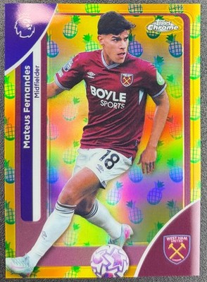 Topps Chrome Premier League 25/26  Matheus Fernandes  Pineapple West Ham