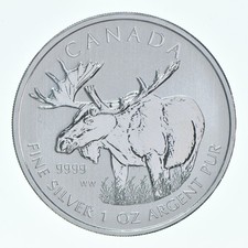Better Date - 2012 Canada 5 Dollars - 1 Oz. Silver Moose World Coin- Silver *295