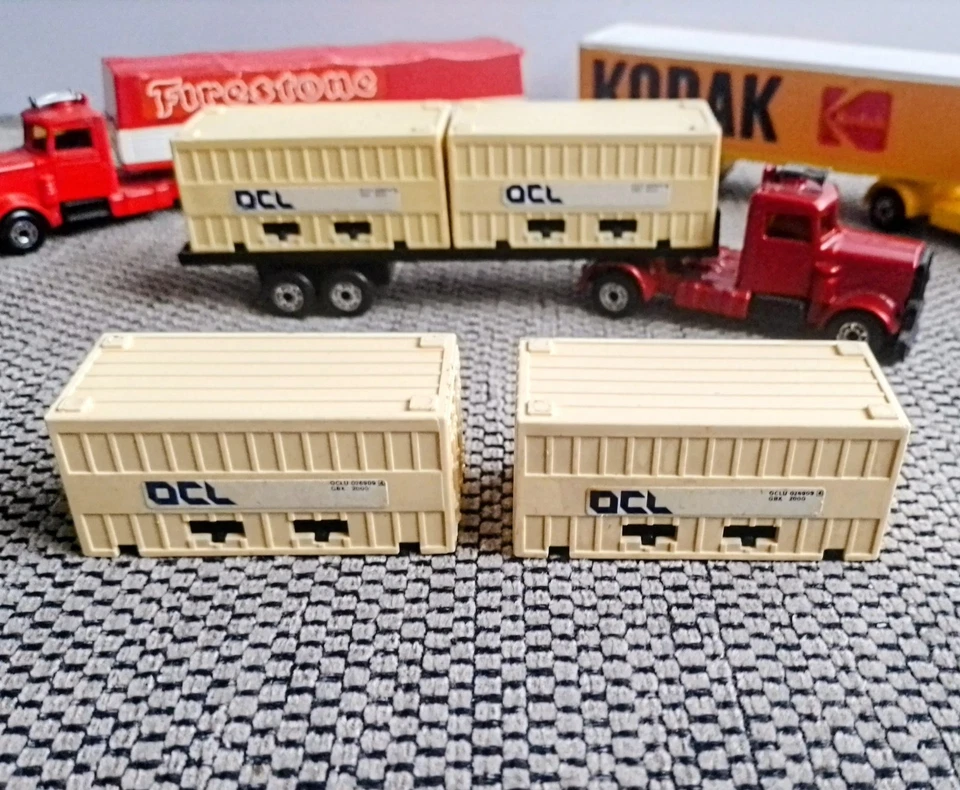 Matchbox P.S.I. Container OCL (2 Stück), für Two Pack TP 22, Flat Car - Bild 2 von 4