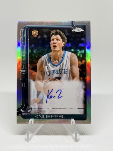 Kon Knueppel [Refractor] #TCAR-KK 2025 Topps Chrome Rookie Autograph card