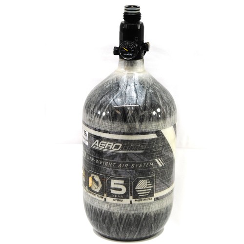 Used HK Army Paintball 68ci/4500psi Aerolite HPA Air Tank Grey 03/26 Date
