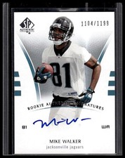 2007 SP Authentic / Mike Walker ROOKIE ON-CARD AUTO /1,199. rookie card picture