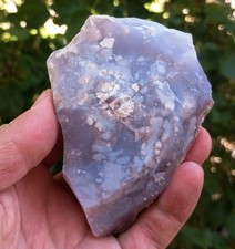 Beautiful Raw Holy Blue Purple Chalcedony