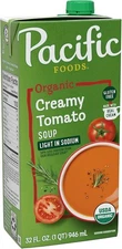 (Free Duty Tax) Pacific Foods Organic Creamy Light in Sodium Tomato Soup, 32
