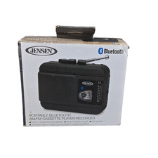 Jensen MCR-60 Personal Portable Cassette Player/Recorder Bluetooth AM/FM Radio