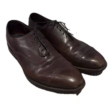 Allen Edmonds Park Avenue Brown Leather Cap Toe Oxford Dress Shoes Mens 9.5 D