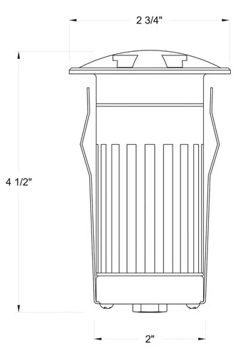 Hinkley Lighting 15710 Flare Uni-Directional In-Ground Well Light - Stainless - Picture 3 of 4
