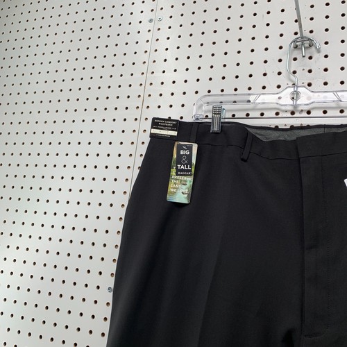 NEW Haggar Dress Pants Mens Size 48x32 Black Wrinkle Free Premium Comfort NWT - Picture 8 of 24