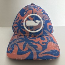 Vineyard Vines Youth Kids Snapback Mesh Baseball Hat Cap Whale Blue Orange