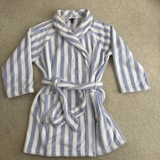 Victoria's Secret Short Cozy Robe Purple Stripes XL/XXL