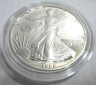 1988 American Eagle Walking Liberty $1 Coin 1 oz .999 Fine Silver Proof