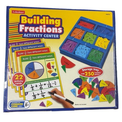 Lakeshore Building Fractions Activity Center COMPLETE Set New & Sealed