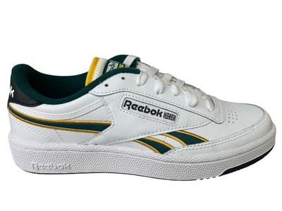 Reebok Men Sneaker Tennis 100201095 Club C Revenge White Gold Green Size 8.5 M