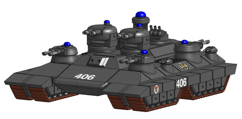 15mm Sci-Fi  Type 26 Mod B  Super Tank – Inspired by Keith Laumer's BOLOs