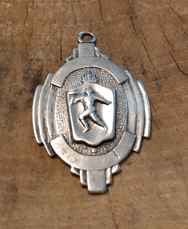 Sterling Silver Football Charm Pendant Vintage 1951 Trophy Craft