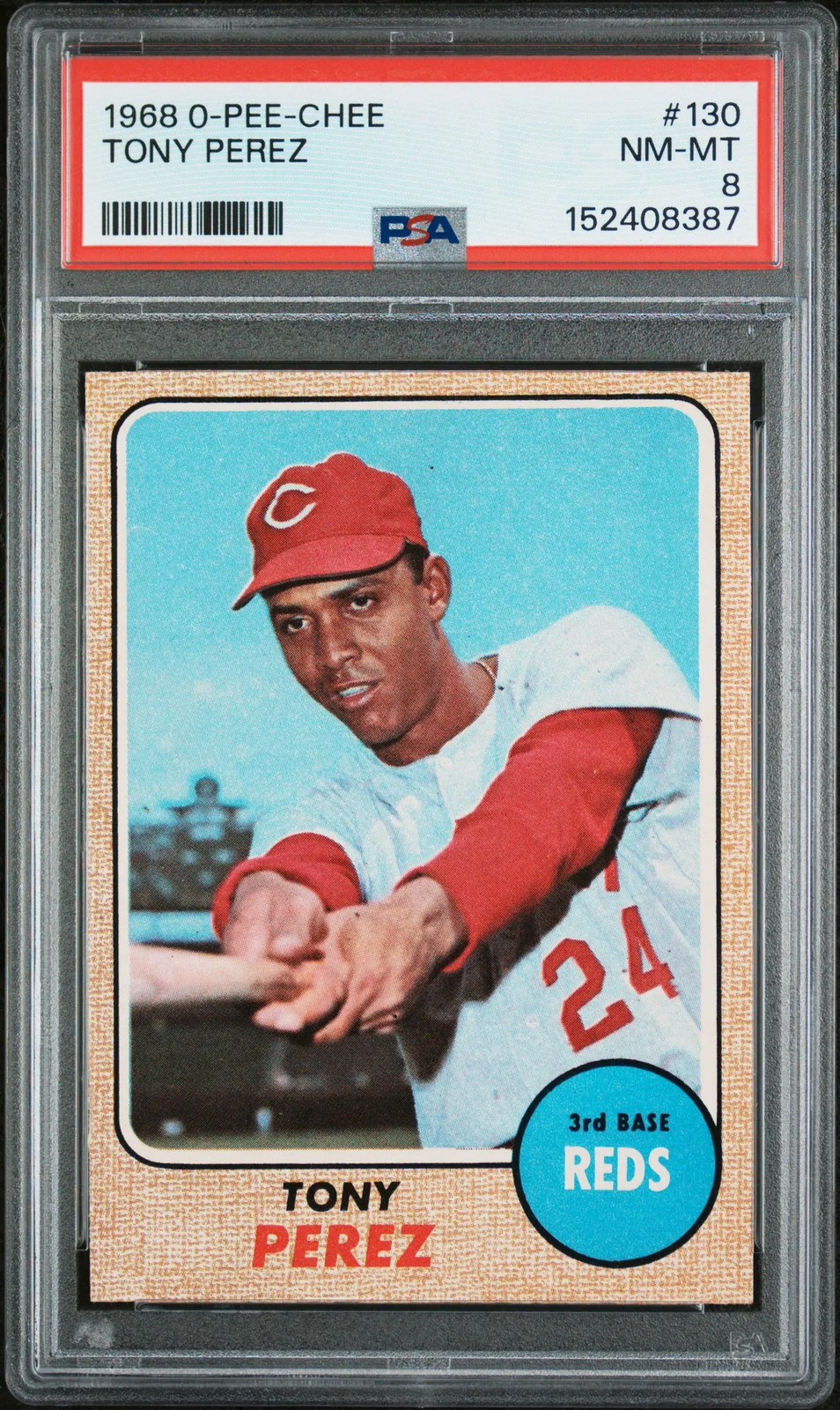 Tony Perez #130 (Baseball Cards 1968 O Pee Chee) — is it worth grading?