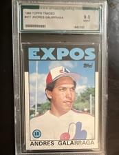 Topps 1986 Traded Rookie Andres Galarraga #40T Base Set Montreal Expos Card. rookie card picture