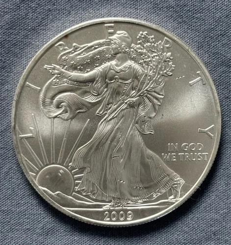 2009 American Silver Eagle 1 oz .999 Fine Silver BU Tube Fresh