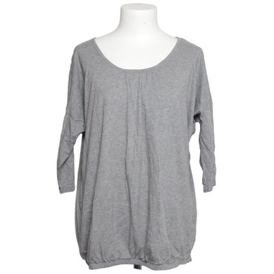 Woman, T-shirt, Größe: L, Grau, Baumwolle/Viskose, Einfarbig, Damen #BaI