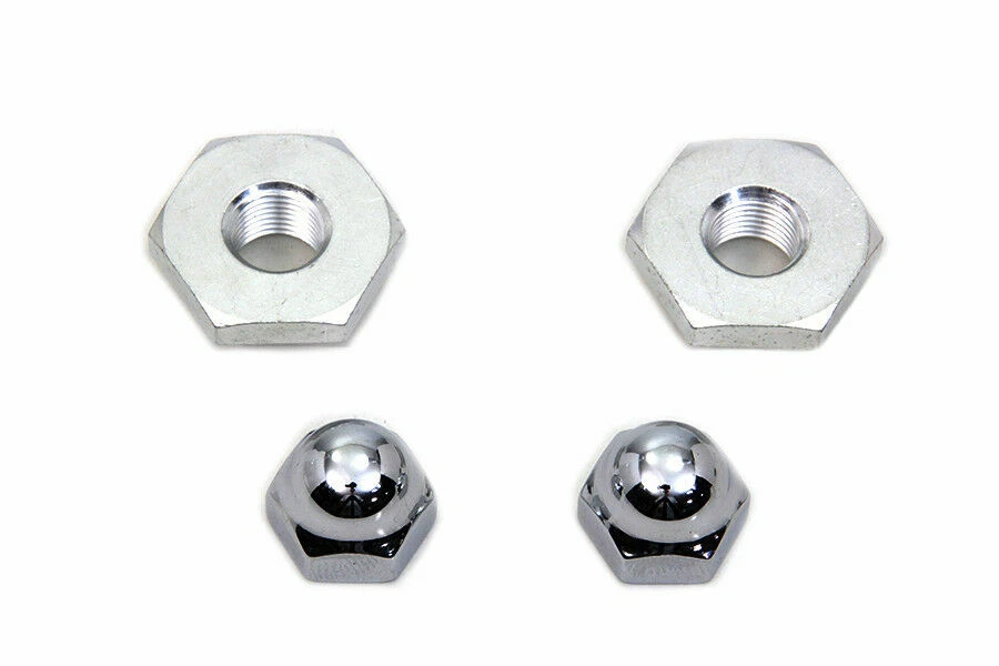 Acorn Nut and Retainer Kit Cadmium for Harley Davidson by V-Twin