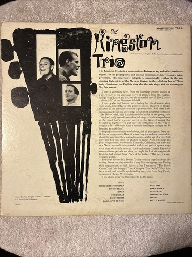The Kingston Trio - The Kingston Trio (Self-Titled) LP T996 Vinyl Mono 1958 EX - Picture 2 of 4