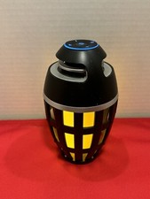 Black Outdoor Waterproof Bluetooth 5.0 LED Flame Speaker Used