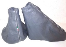 Fiat Panda 169 Von 2003 Al 2012 Schaltsack und Bremse Echtes Leder Anthrazit