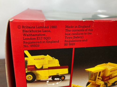 Britains CORN KING 4891 Combine Harvester MAIZE HEAD # 9576 NOB Tractor 1980 - Picture 14 of 15