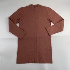 Forever 21 Shirt Dress Small Beige Women Long Sleeve Pullover Casual Used #44