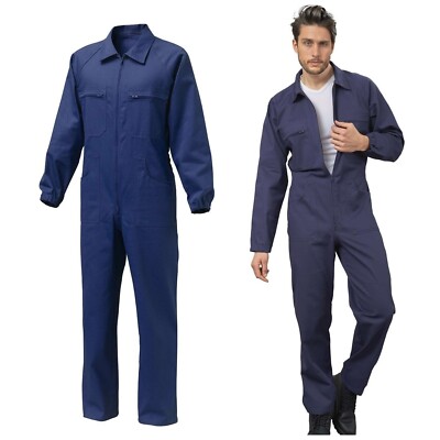 Tuta Da Lavoro 100% Cotone Blu – FORT – Meccanica, Ingegneria, Saldatura