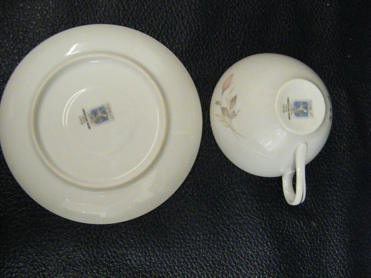 Vintage Camelot China American Rose 1655 Japan Cup & Saucer | eBay