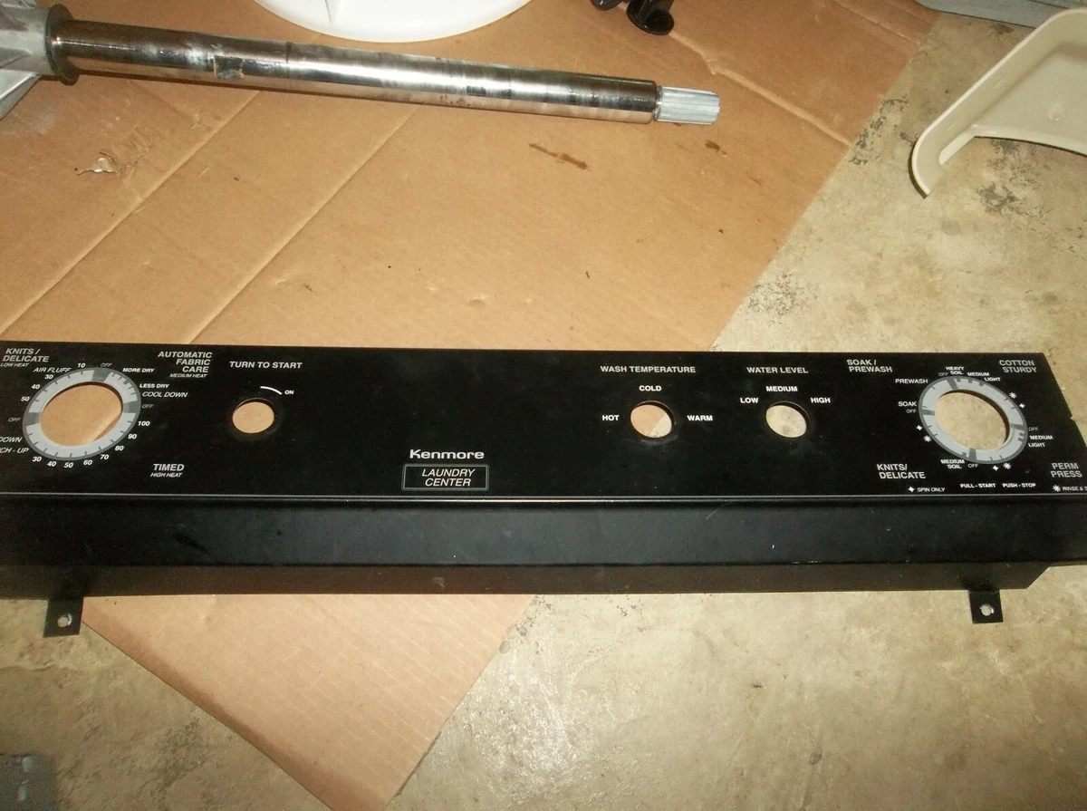 KENMORE STACKABLE WASHER BLACK CONTROL PANEL COVER FROM MODEL 417.99570150