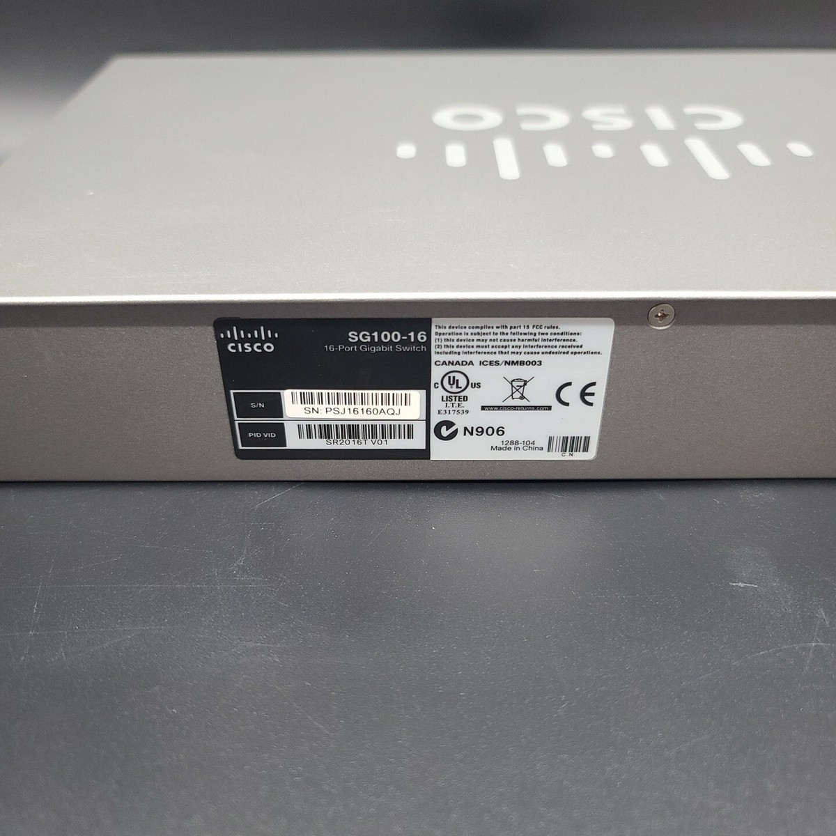 Cisco Small Business SG100-16 v1 16 Port Unmanaged Gigabit Switch