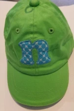 Infant Girls Baby Initial Baby Green (n) ball cap hat one size