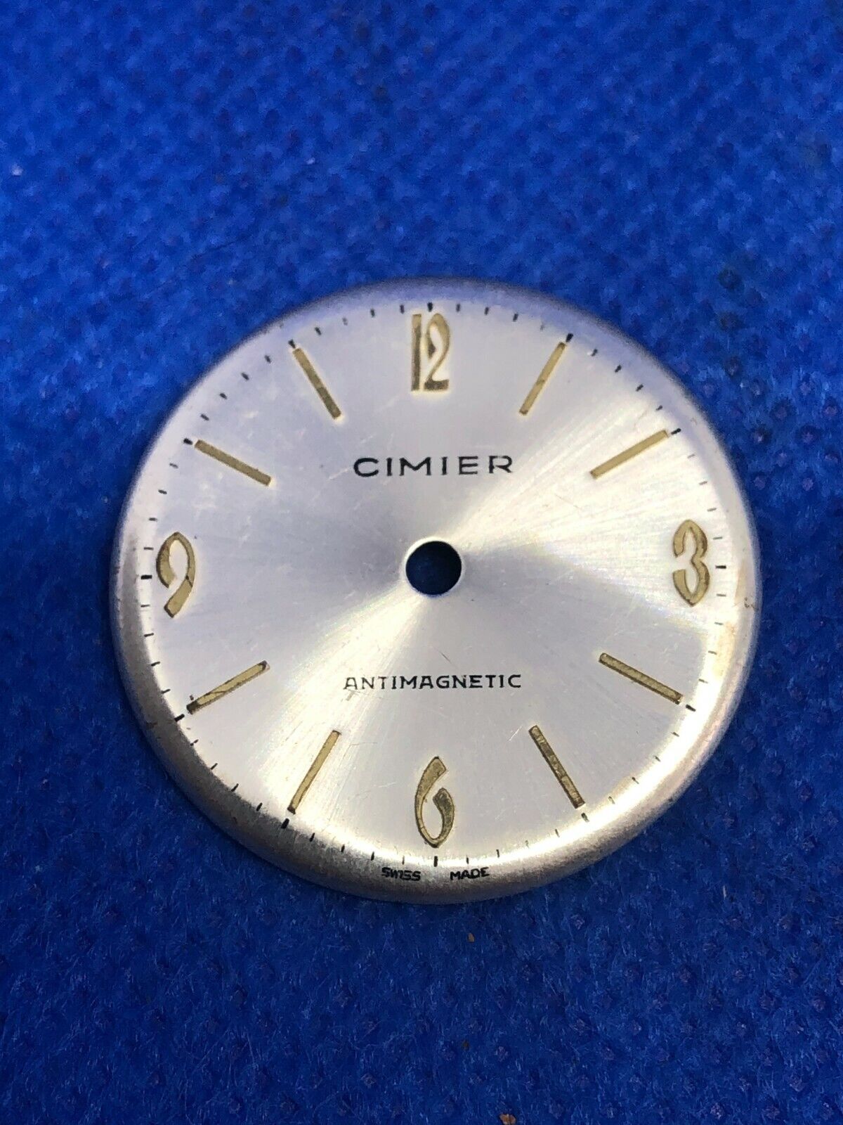 ANCIEN Cadran de montre Zifferblatt Watch Dial CIMIER ANTIMAGNETIC Suisse Swiss