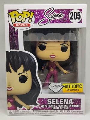FUNKO POP! Selena Diamond Glitter #205 Hot Topic Exclusive w/ Soft Protector | eBay