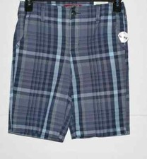 ARIZONA boys's - chino SHORTS - size 12 husky shorts blue plaid