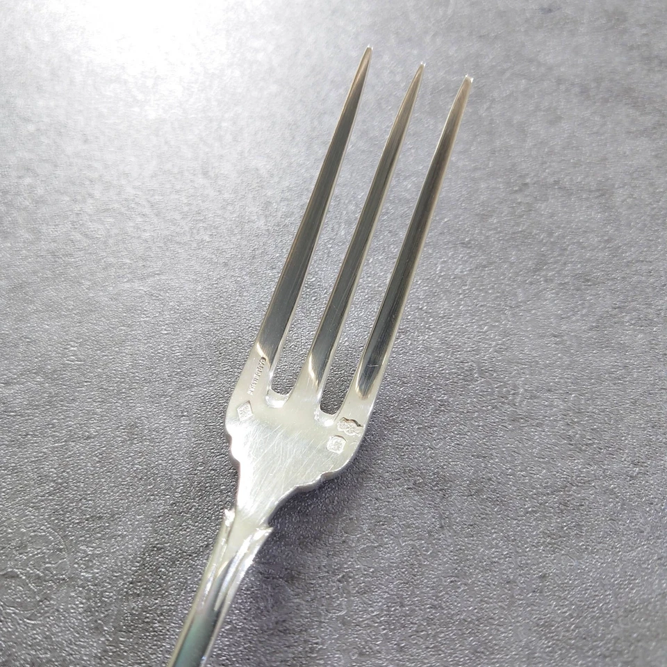 Cardeilhac Christofle Renaissance Dessert Fork 1pc Sterling Silver 925 Excellent - Image 4 of 4