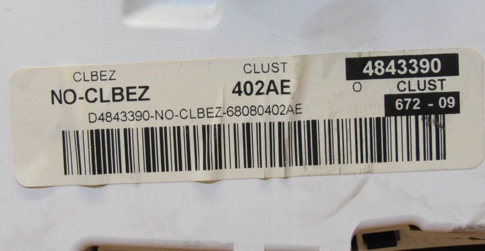 Jeep Patriot 2011 2012 cabezal de instrumento velocímetro medidor panel OEM 68080402AE Foto 4 de 4