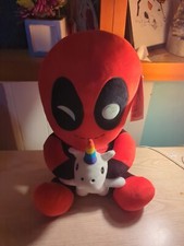 Deadpool & Unicorn Vibrating Plush by Hugme, Marvel, 16 Inches Tall